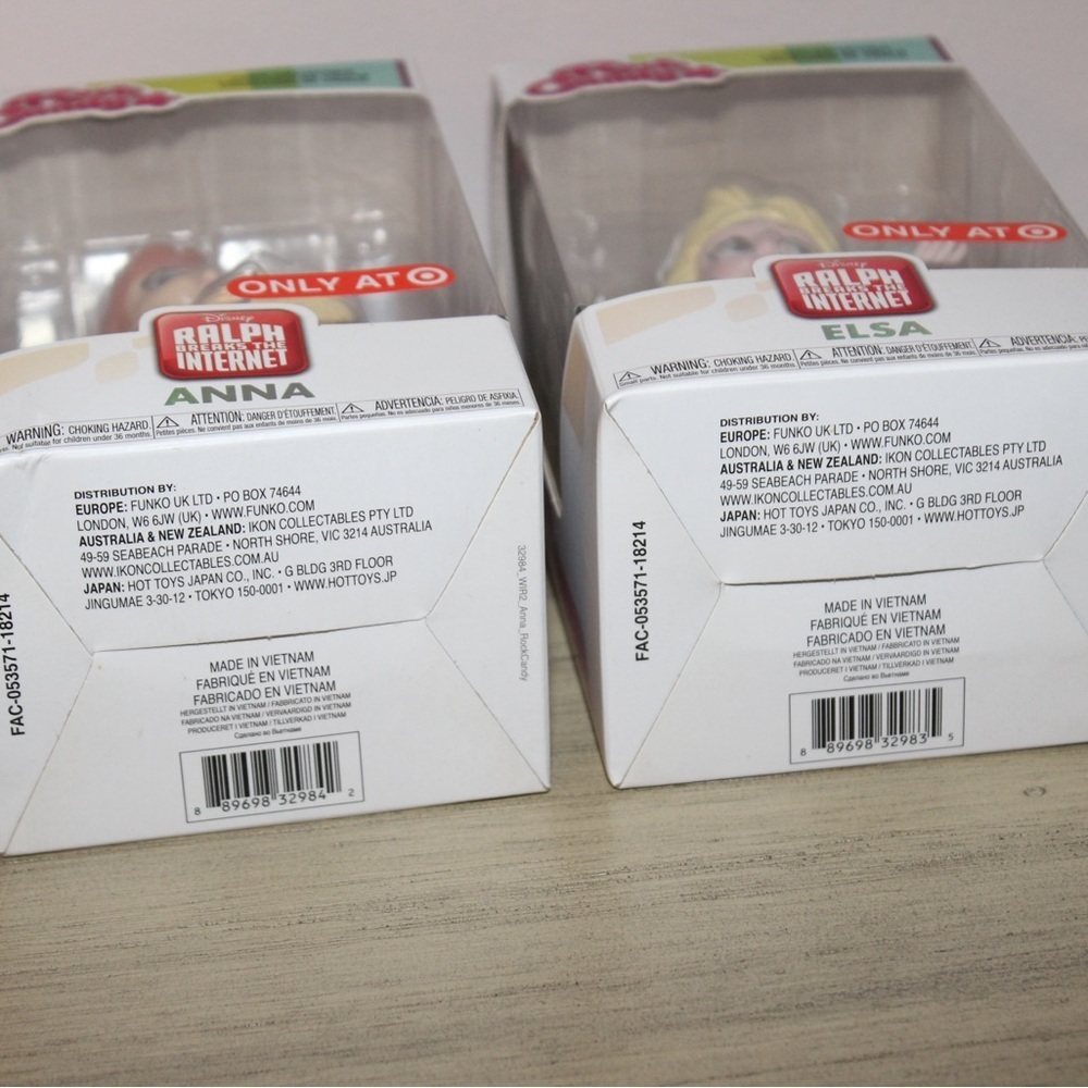 Rock Candy Funko Ralph Breaks The Internet Set of 2 Frozen Anna Elsa Collectible - Picture 6 of 6